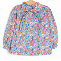 Bali Blooms Long Sleeve Top, Orange