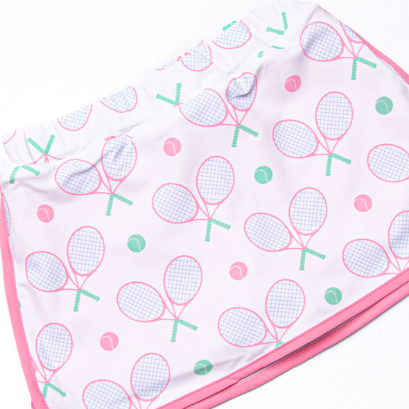 Racket Rally A-Line Skirt Set, Pink