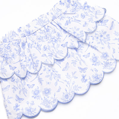 Timeless Toile Skirt Set, Blue