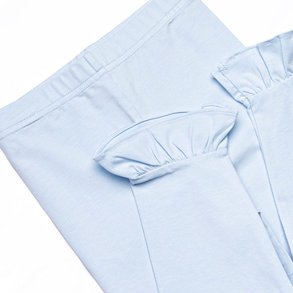 Park Avenue Poodles Pocket Ruffle Legging Set, Blue