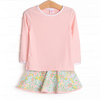 Sunshine Serve Skirt Set, Pink