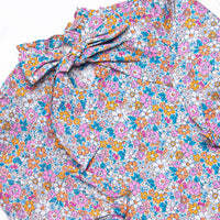 Bali Blooms Long Sleeve Top, Orange