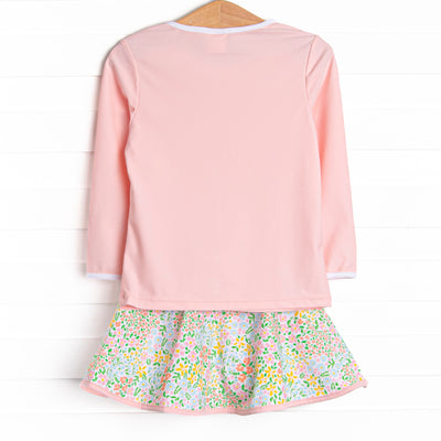 Sunshine Serve Skirt Set, Pink