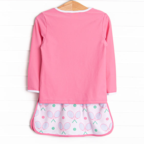 Racket Rally A-Line Skirt Set, Pink