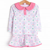 Racket Rally Skirt Set, Pink