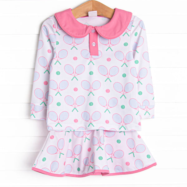 Racket Rally Skirt Set, Pink