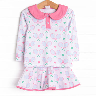 Racket Rally Skirt Set, Pink