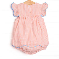 Sweet As A Peach Skirted Bubble, Orange