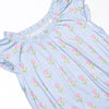 Tulip Blooms Bamboo Night Gown, Blue