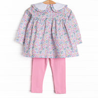 Finley Florals Legging Set, Pink