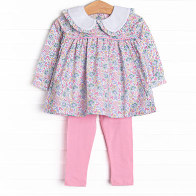 Finley Florals Legging Set, Pink