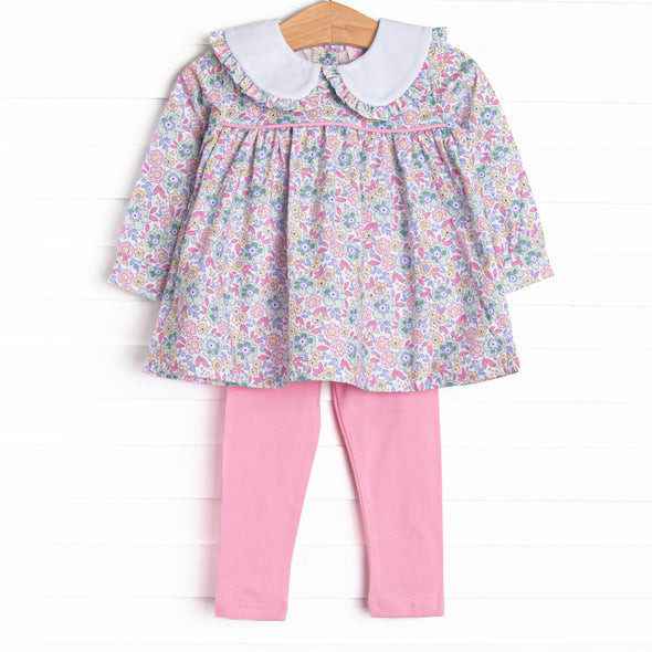 Finley Florals Legging Set, Pink