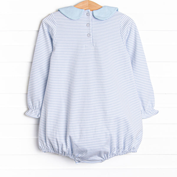 My One and Only Pima Embroidered Bubble, Blue