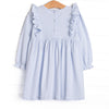My One and Only Pima Embroidered Dress, Blue