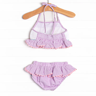 Tuesday Treats Smocked Bikini, Purple