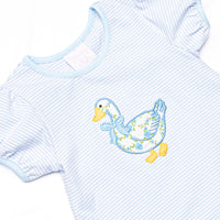 Mother Goose Garden Applique Legging Set, Blue