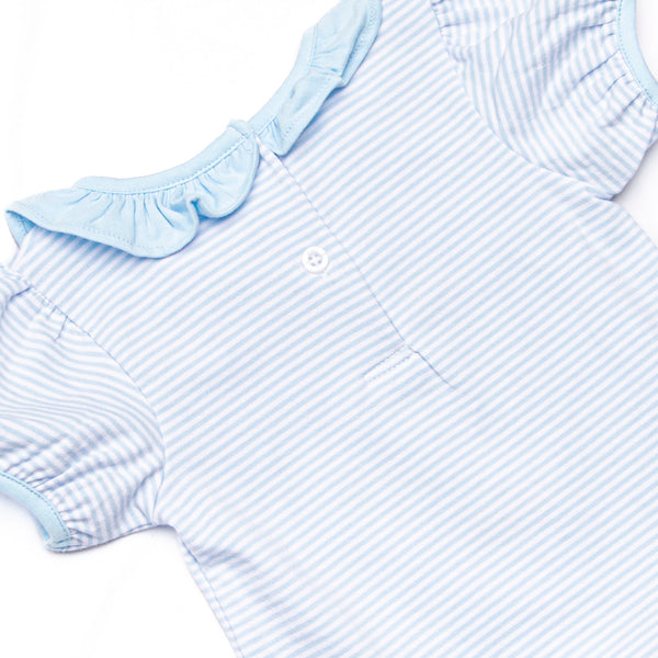 Mother Goose Garden Applique Diaper Set, Blue