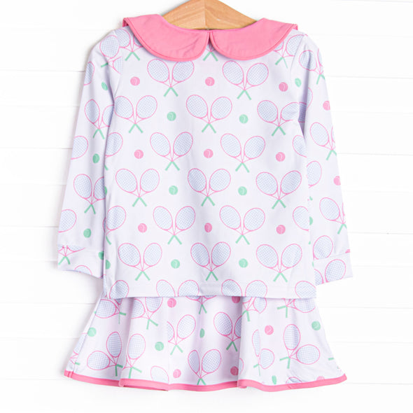 Racket Rally Skirt Set, Pink