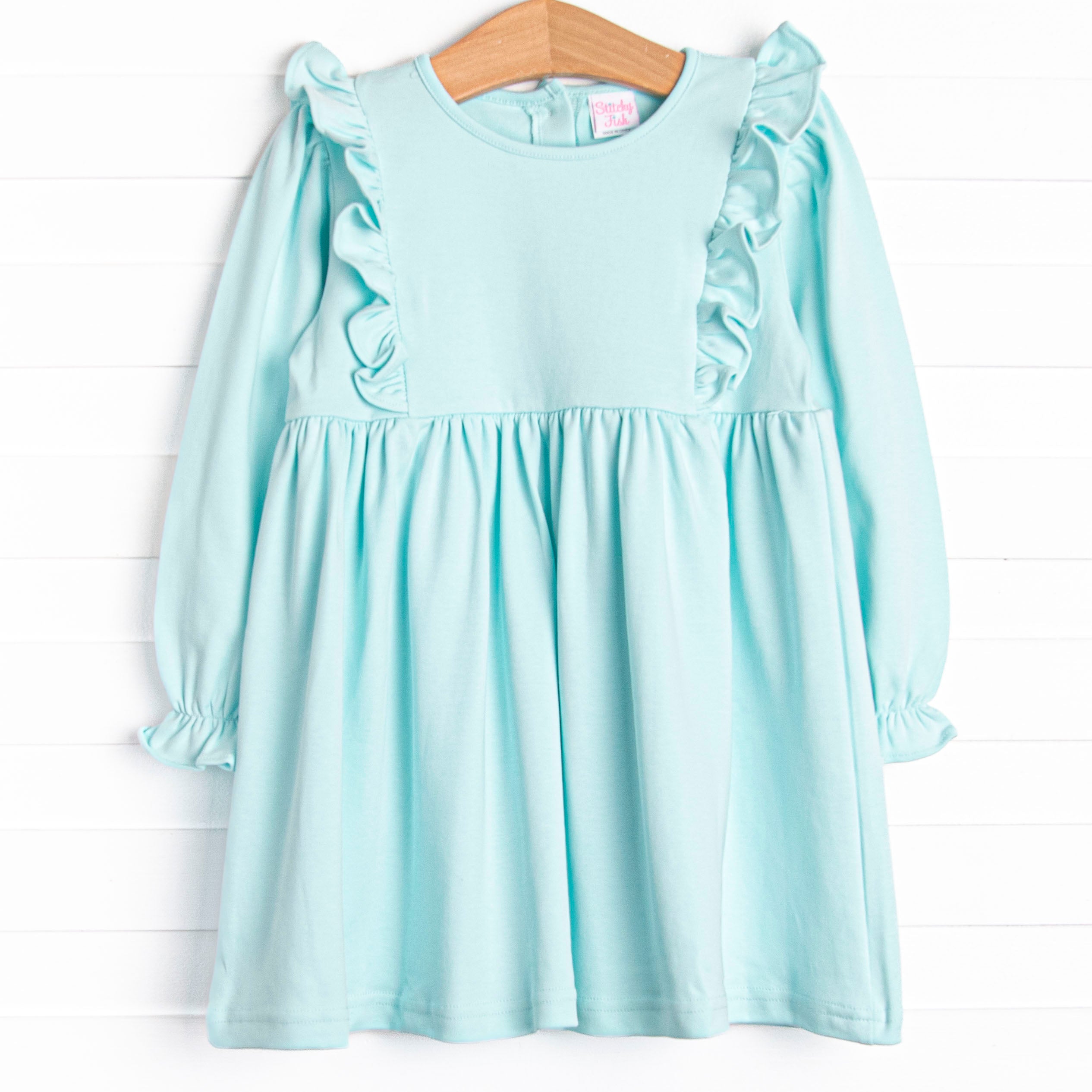 flutter long sleeve dress Petal & Pup Women's Nova Flutter Sleeve Midi Dress