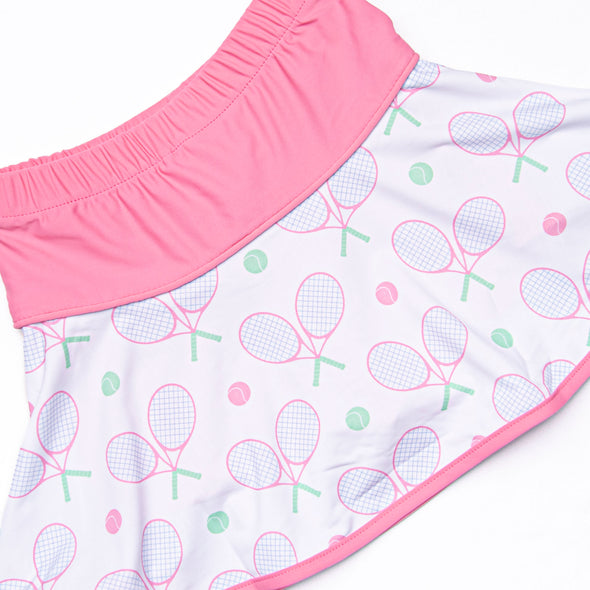 Racket Rally Skirt Set, Pink