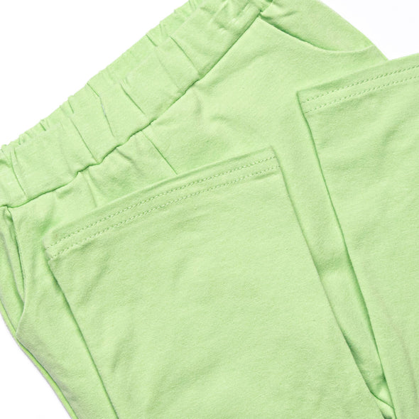 Levi Pant Set, Green and Navy Stripe