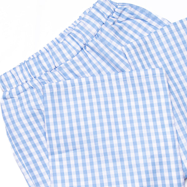 Eleanor Ruffle Pant Set, Blue