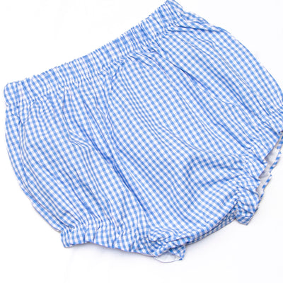Sweet Carolina Diaper Set, Blue Gingham
