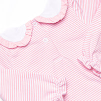 Golden Days Embroidered Bubble, Pink Stripe
