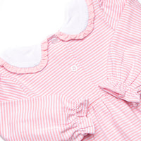 Golden Days Embroidered Legging Set, Pink Stripe