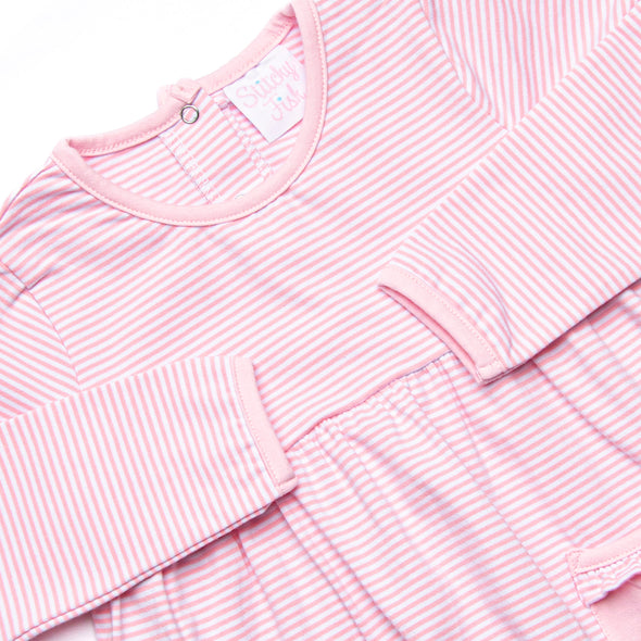Lexie Pocket Bubble, Pink Stripe