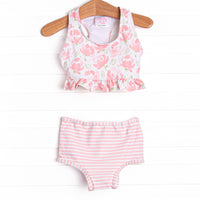 Poolside Peonies Bikini, Pink