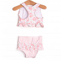Poolside Peonies Bikini, Pink