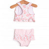 Poolside Peonies Bikini, Pink