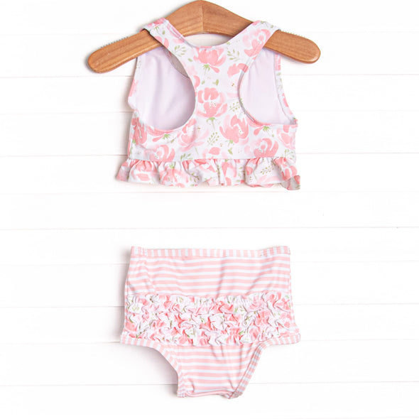 Poolside Peonies Bikini, Pink