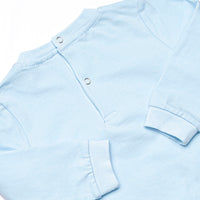 Take to the Sky Applique Short Romper, Blue
