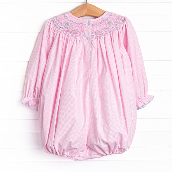 Powdered Petals Smocked Bubble, Pink