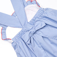 Brave Bows Smocked Bubble, Blue