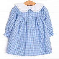 Sweet Carolina Dress, Blue Gingham