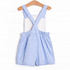 Lemon Drop Applique Short Romper, Blue