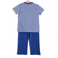 Braxton Pant Set, Royal Blue Stripe