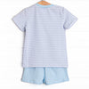 Little Boy Blue Short Set, Blue Stripe