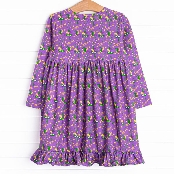 Mardi Gras March Dress, Purple