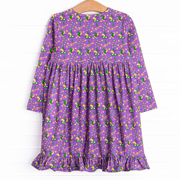 Mardi Gras March Dress, Purple