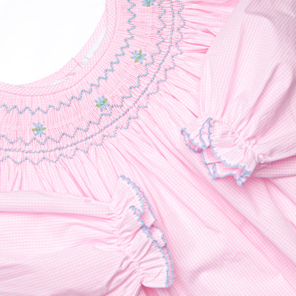 Powdered Petals Smocked Bubble, Pink