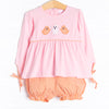 Mostly Ghostly Applique Bloomer Set, Pink