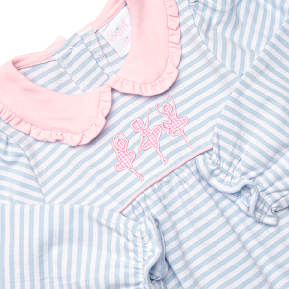 Ruffles and Recitals Applique Bubble, Blue