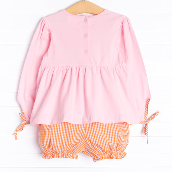 Mostly Ghostly Applique Bloomer Set, Pink