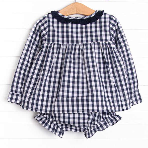 Oakhurst Navy Diaper Set, Navy