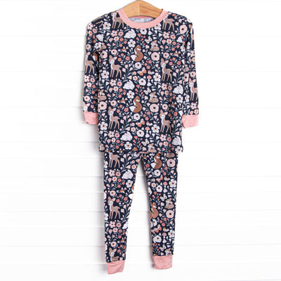 Woodland Wonders Bamboo Pajama Set, Blue