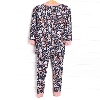 Woodland Wonders Bamboo Pajama Set, Blue